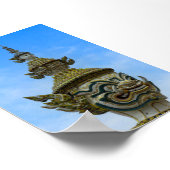 Yaksha-Statue in Bangkok Poster (Ecke)