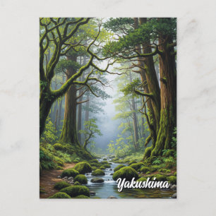 Yakushima Island Japan Travel Postkarte