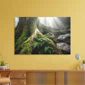 Yakushima Moss Forest 'Breath of Life' | Biophilic Leinwanddruck (Insitu (Wohnzimmer))