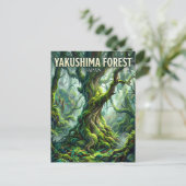 Yakushima-Wald Japan Postkarte (Stehend Vorderseite)