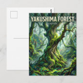 Yakushima-Wald Japan Postkarte (Vorne/Hinten)