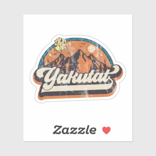 Yakutat, Alaska Aufkleber (Blatt)