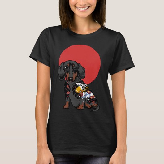 Yakuza-Dackel T-Shirt (Vorderseite)