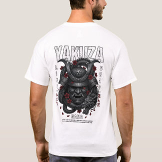 Yakuza-Drache-Samurai-Maske-T-Shirt  T-Shirt