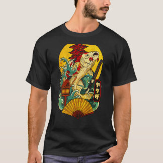 Yakuza Japanisch Ästhetik Koi Carp Katana Tattoo ( T-Shirt