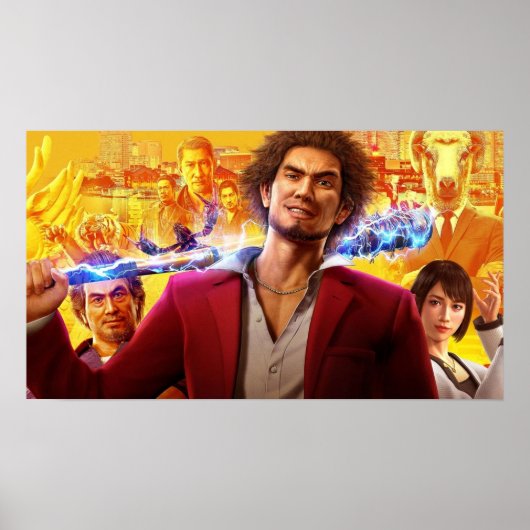 Yakuza like a Dragon Gaming Art Poster (Vorne)