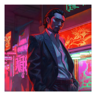 Yakuza Neon City Fotodruck
