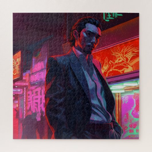 Yakuza Neon City Puzzle (Vertikal)