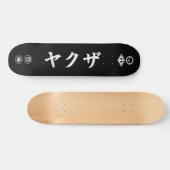 Yakuza-Skateboard - Schwarzes Skateboard (Horizontal)
