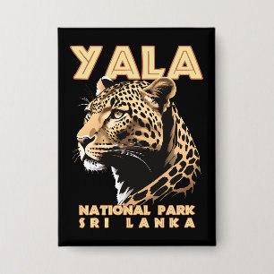 Yala-Nationalpark - Sri Lanka Leopard Button