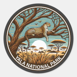 Yala Nationalpark Sri Lanka Runder Aufkleber