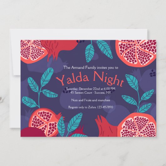 Yalda Night Einladungen (Vorderseite)