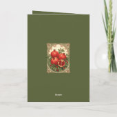 Yalda Pomegranates Persian Winter Solstice Karte (Rückseite)