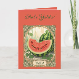 Yalda Watermelon Chelle Night Fruits Karte
