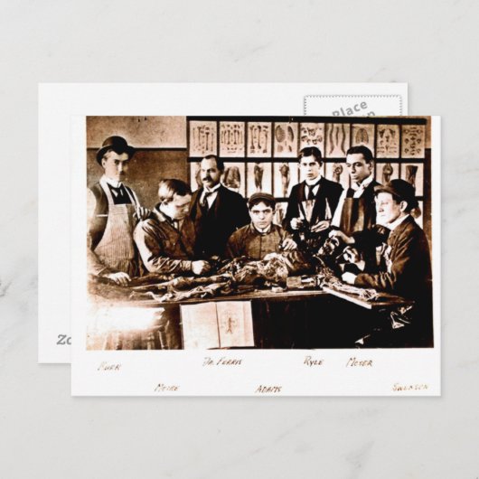 Yale Medical Anatomy Class Postcard Postkarte (Vorne/Hinten)