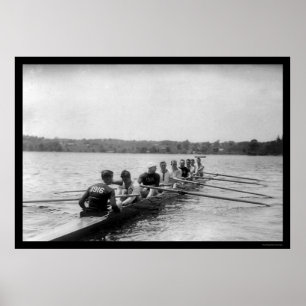 Yale Rowing Racing Muschel 1915 Poster