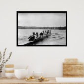 Yale Rowing Racing Muschel 1915 Poster (Küche)