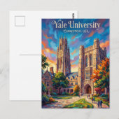 Yale-Universität Connecticut Postkarte (Vorne/Hinten)