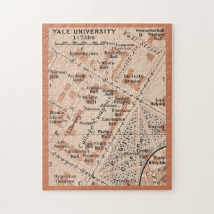 Yale University Karte 11x14  Puzzle
