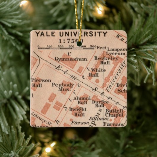 Yale University Kartenornament Keramikornament (Baum)