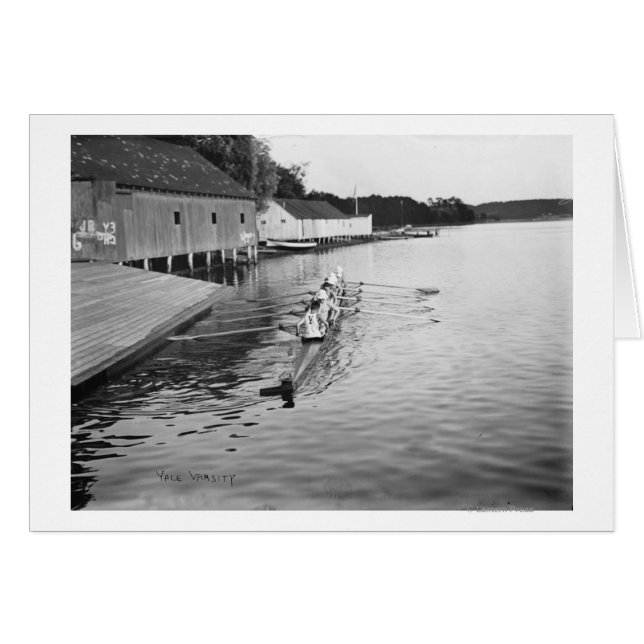 Yale University Rowing Crew Team Foto (Vorderseite (Horizontal))