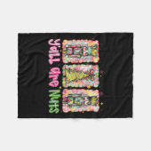 Y'all Are Nuts Nutcracker Merry Christmas Funny Xm Fleecedecke (Vorderseite (Horizontal))