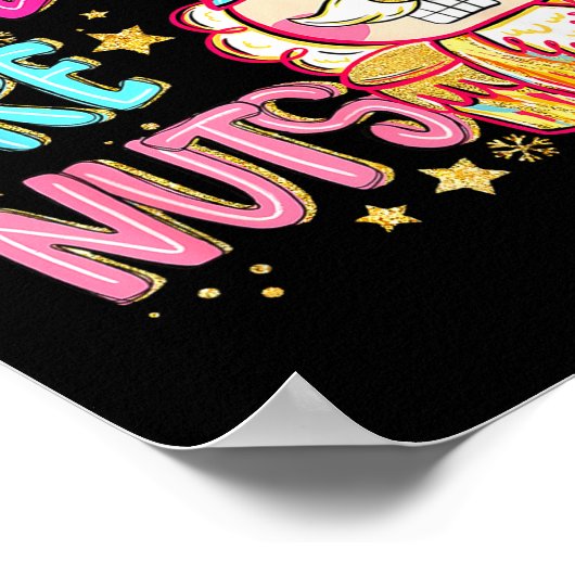 Y'all Are Nuts Nutcracker Merry Christmas Funny Xm Poster (Ecke)