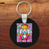 Y'all Are Nuts Nutcracker Merry Christmas Funny Xm Schlüsselanhänger (Vorderseite)