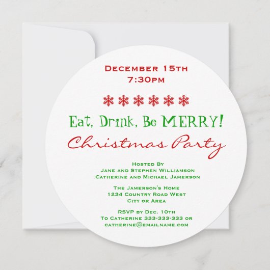 Ya'll Come Christmas Party Southern oder Y'all Hol Einladung (Rückseite)