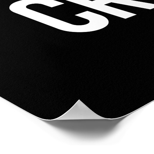 Yall Cray Cray Funny Crazy Crayon Pun Dark BG Poster (Ecke)