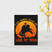 Y'all Gonna Make Me Lose My Mind Funny Halloween Karte (Gelbe Blume)
