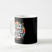 Y'all Means All Retro Kaffeetasse (Vorderseite Links)
