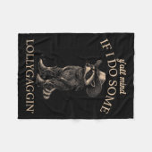 Y'all Mind If I Do Some Lollygaggin' Funny Cowboy Fleecedecke (Vorderseite (Horizontal))