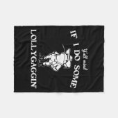 Y'all Mind If I Do Some Lollygaggin', Funny Frog  Fleecedecke (Vorderseite (Horizontal))