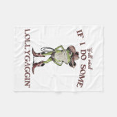 Y'all Mind If I Do Some Lollygagging Funny Cowboy  Fleecedecke (Vorderseite (Horizontal))