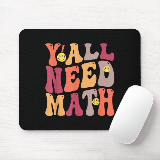 Yall Need Math Math Happy Mousepad (Mit Mouse)