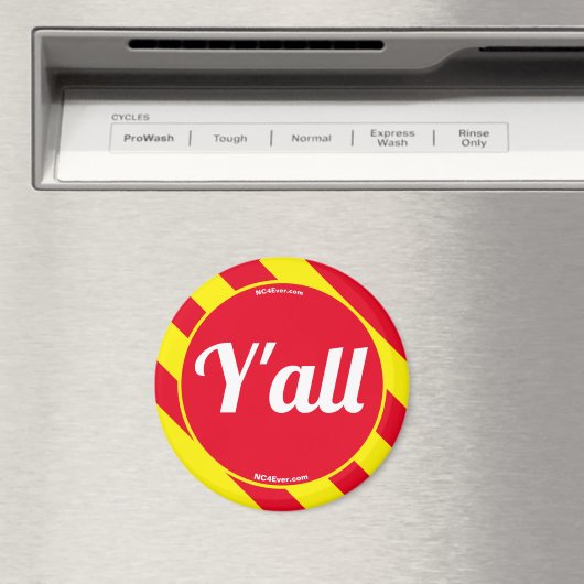 Y'all Red/Yellow Magnet (In Situ (Geschirrspüler))