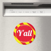 Y'all Red/Yellow Magnet (In Situ (Geschirrspüler))