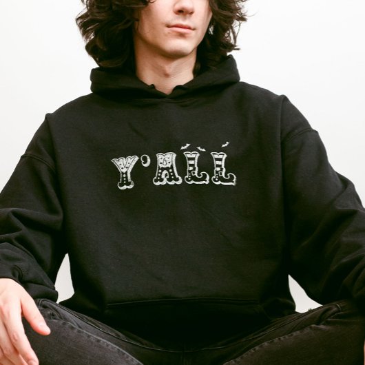 Y'all Western Halloween mit Elf oder Hexenschuhen Hoodie