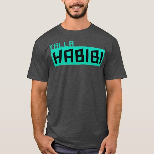 Yalla Habibi T-Shirt Arabisch (Vorderseite)