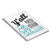 Y'alle brauchen Rehab Funny Physical Therapist Notizblock (Rechte Seite)