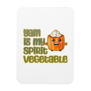 Yam ist mein Geist Gemüsepflanze klassisch Magnet