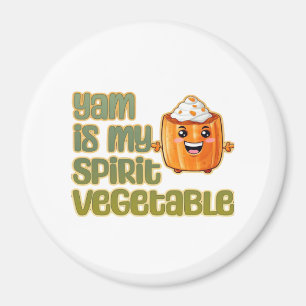 Yam ist mein Geist Gemüsepflanze klassisch Magnet