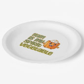 Yam ist mein Geist Gemüsepflanze klassisch Pappteller (Schrägansicht)