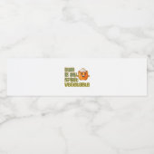 Yam ist mein Geist Gemüsepflanze klassisch Wasserflaschenetikett (Einzelnes Label)