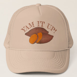Yam It Up Funny Orange Sweet Potato Feinschmecker Truckerkappe