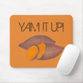 Yam It Up Funny Orange Sweet Potato Funny Feinschm Mousepad (Mit Mouse)