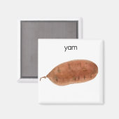 Yam Kühlschrank Magnet (Vorderseite/Rückseite)