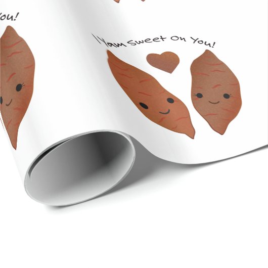 Yam Sweet on You Sweet Potato Geschenkpapier (Rolleneckpunkt)