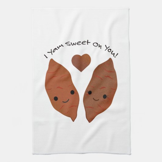 Yam Sweet on You Sweet Potato Geschirrtuch (Vertikal)